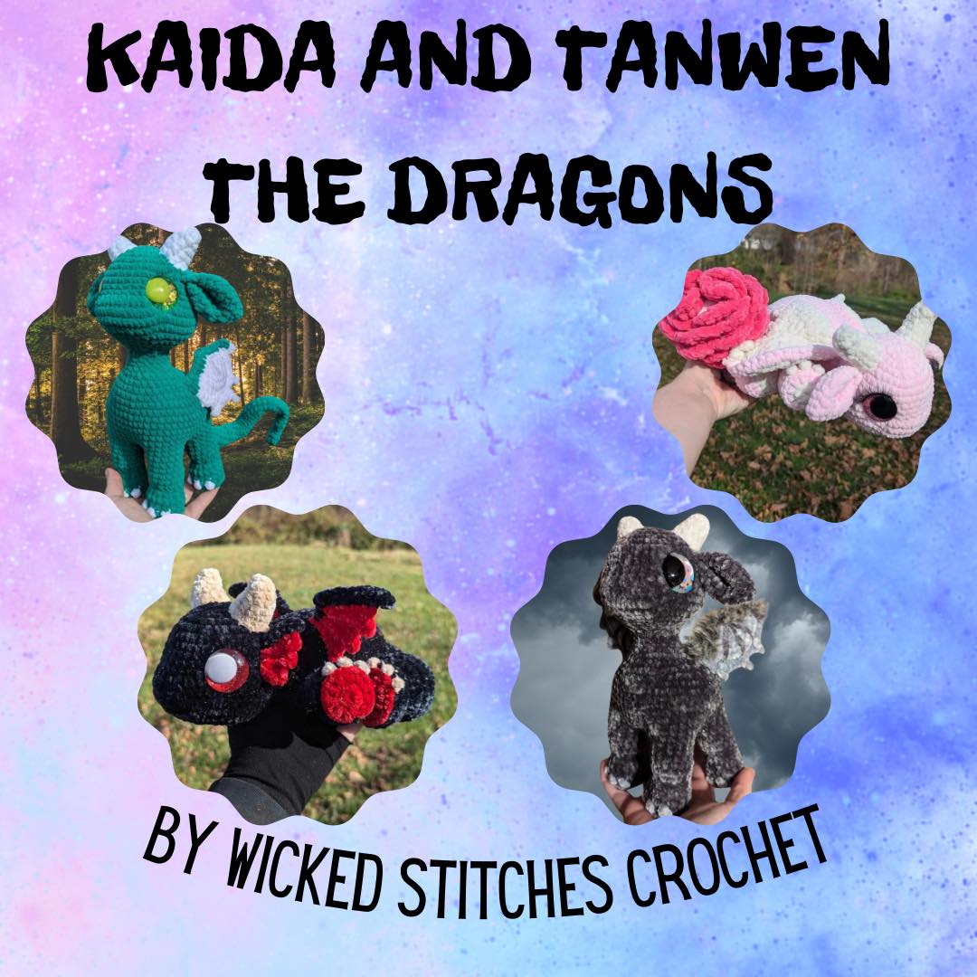 Kaida and Tanwen the Dragons PATTERN
