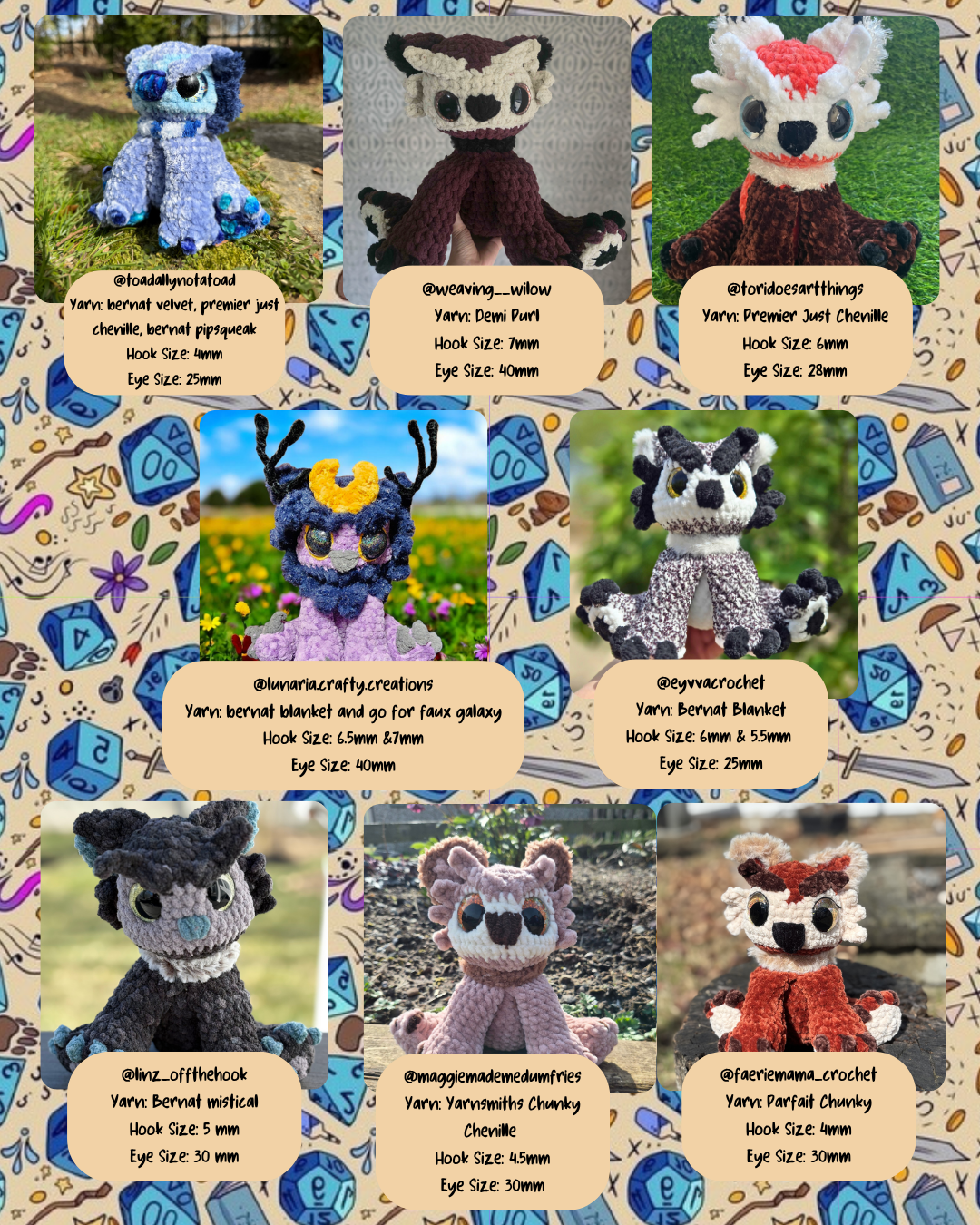 Owliver the Owlbear Cub PATTERN