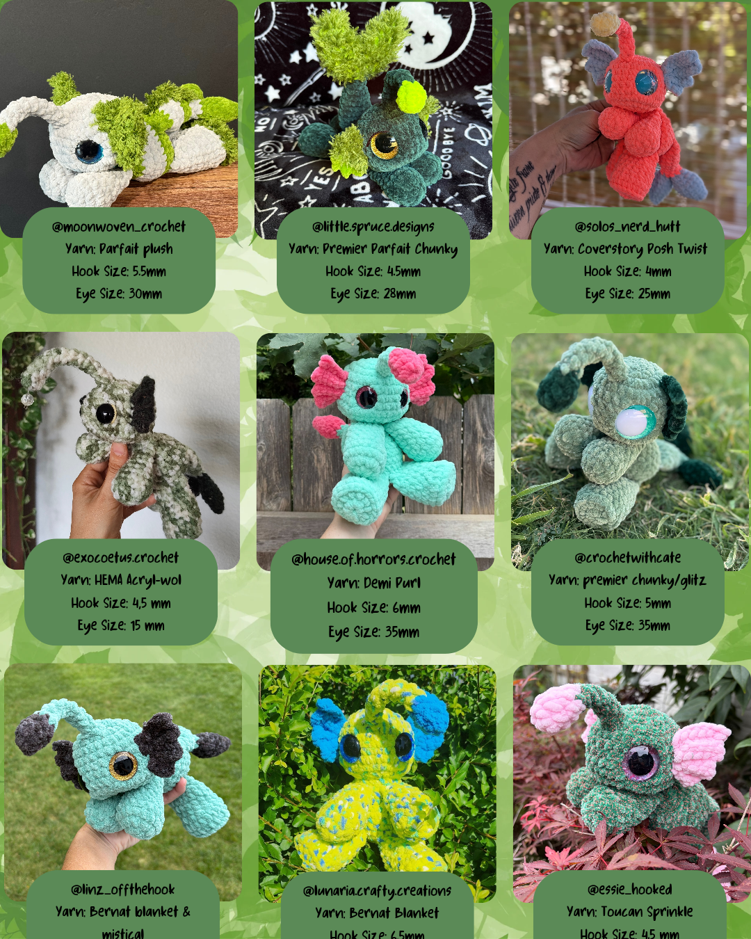 Boglan the Swamp Monster PATTERN
