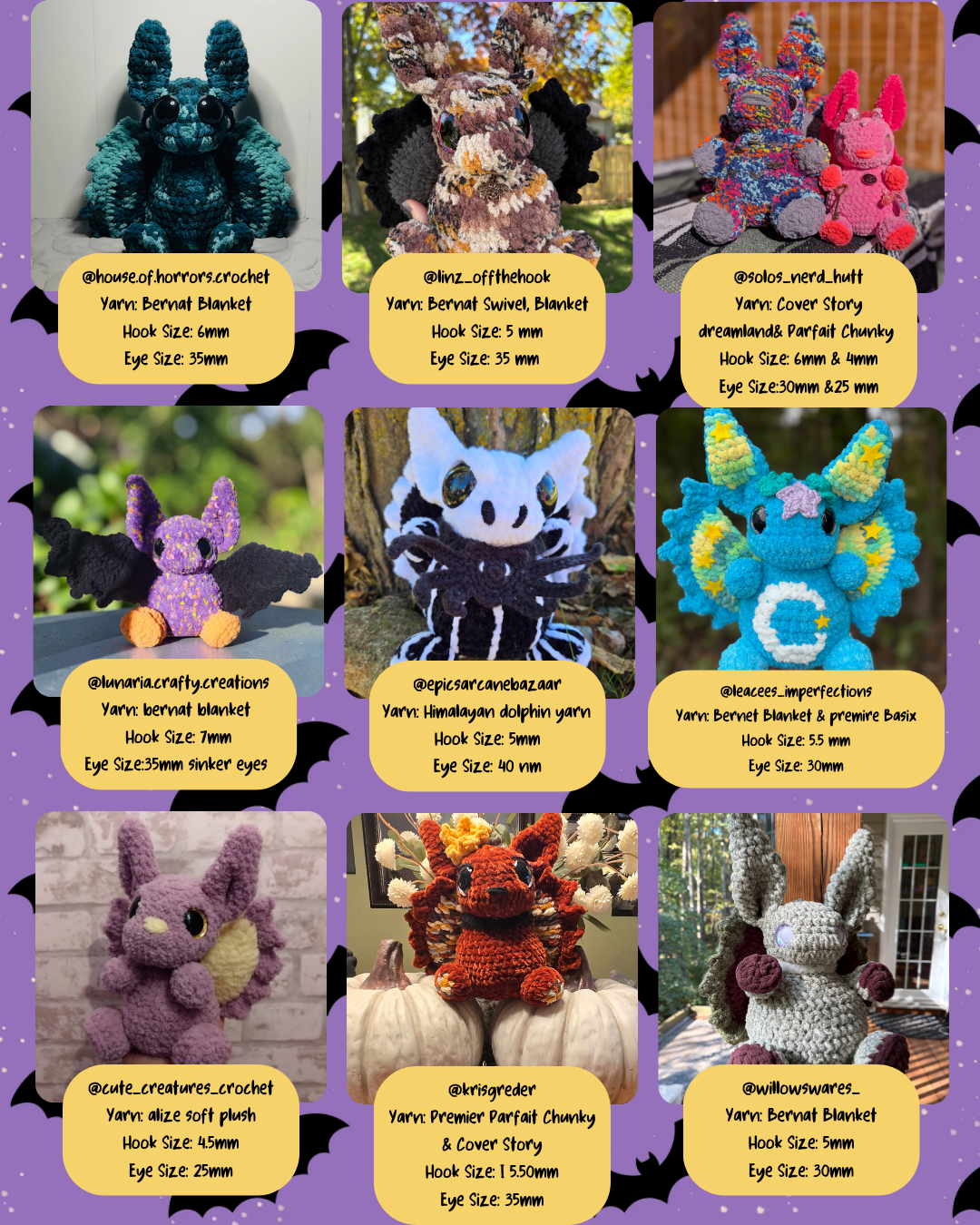 Shadow the Bat Dumplin PATTERN