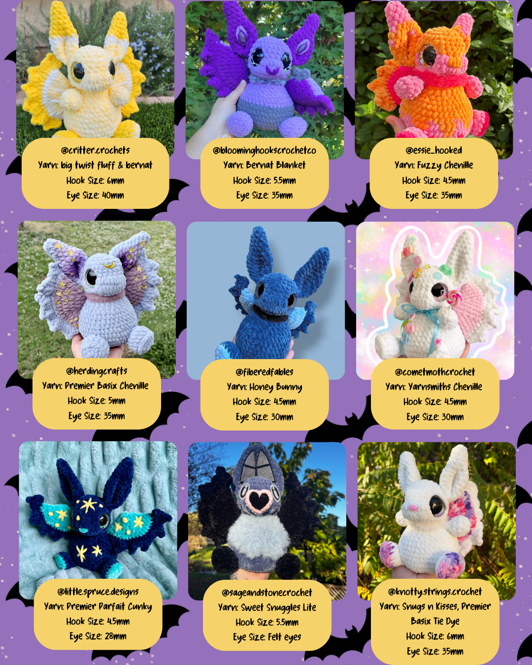 Shadow the Bat Dumplin PATTERN